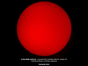 Sol - 09/02/2008 18:20 UT