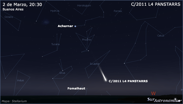 Cometa PANSTARRS desde Buenos Aires