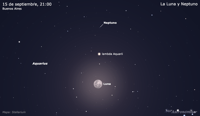 La Luna y Neptuno