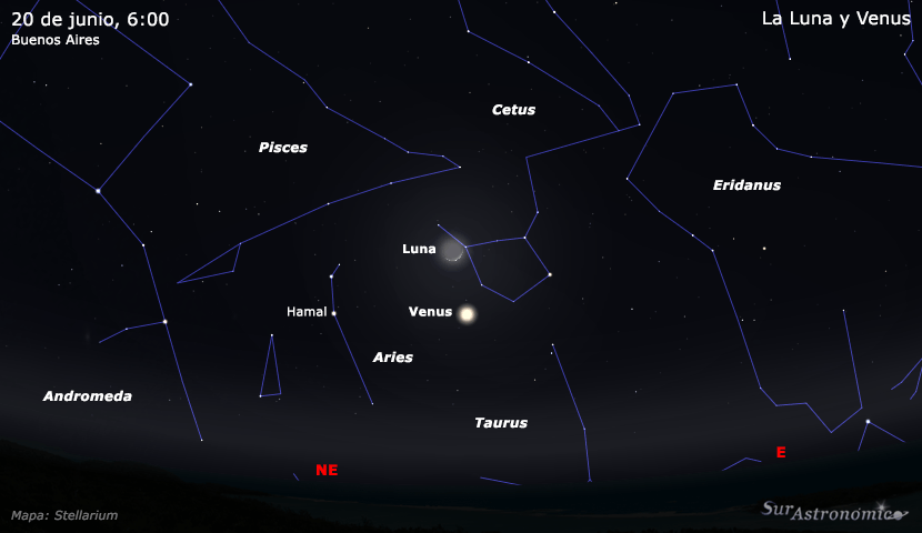 La Luna y Venus