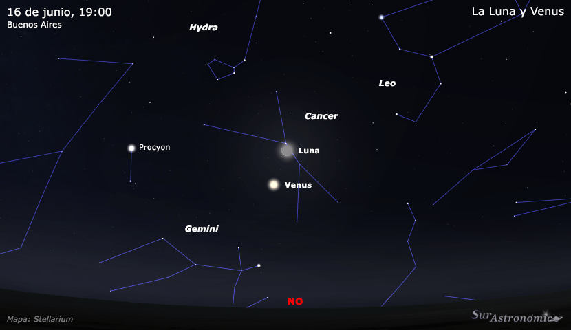 La Luna y Venus
