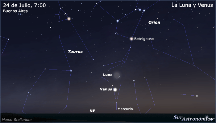 La Luna y Venus